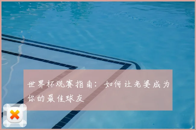世界杯观赛指南：如何让老婆成为你的最佳球友